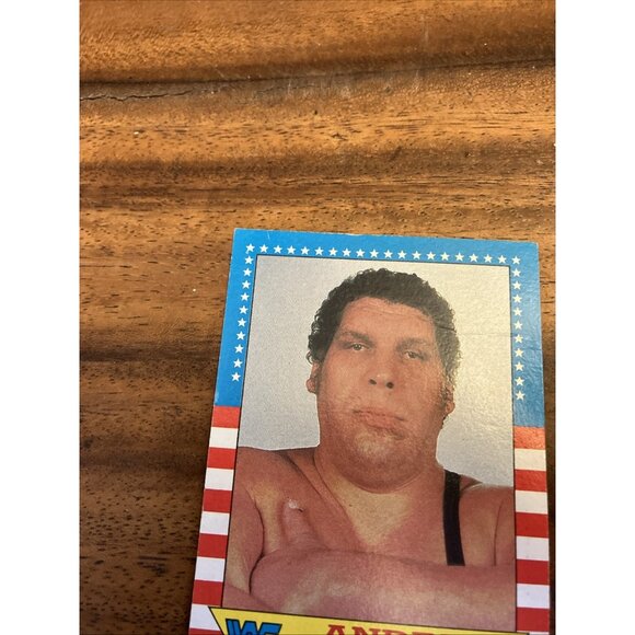 Topps 1987 Vintage WWF Trading Card Wrestling WWE #2 Andre the Giant - Picture 7 of 9